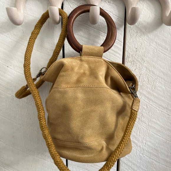 Lucky Brand Tan Suede Bucket Bag - Picture 4 of 8